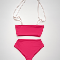 Bikini rosado de tiro alto - Size M
