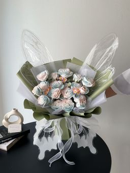 19 stalk Pink Butterfly Bouquet (Mix Soap Flower)   