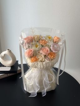 Soap Flower Mixed Transparent Bouquet 