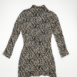 Vestido animal print con corte asimétrico Stradivarius - Size M