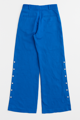 Pantalón azul con botones laterales - Size M