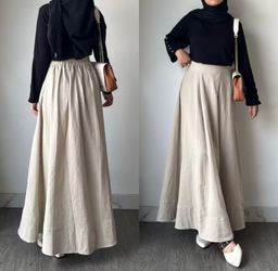MORHA  Wide Skirt  Rok Panjang Wanita Lebar Line A
