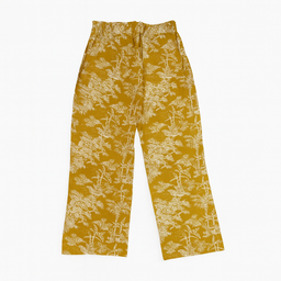 Pantalón amarillo estampado estilo tropical - Size M
