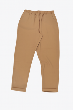 Pantalón camel con pretina elástica - Size M