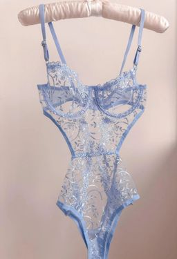 Sky blue bodysuit