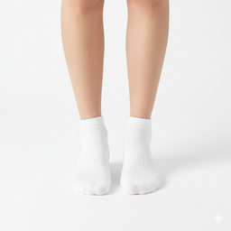 [10095] - 3 Pairs Men’s Cotton Blend High-Cut Crew Socks – Breathable & Everyday Comfort 