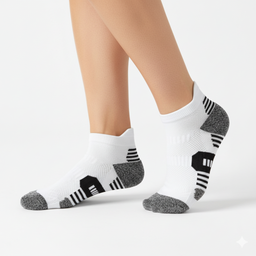 [10153] - 2 Pairs Men’s Cotton Blend Low-Cut Ankle Socks – Breathable, Cushioned & Sweat-Absorbing 