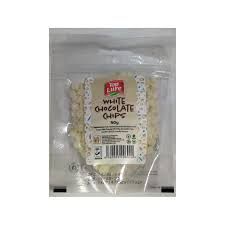 Top lure white chocolate chips 100g