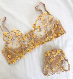 Yellow flowers set 