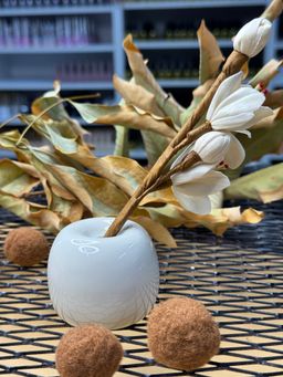 Oil and Flower Holder + Flower