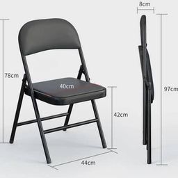 Chaise en cuir pliable