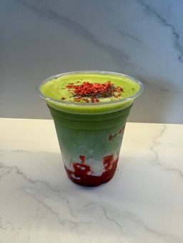 Iced Strawberry Matcha Latte