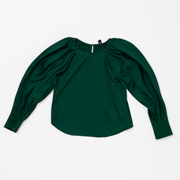 Blusa verde esmeralda de manga larga - Size S 