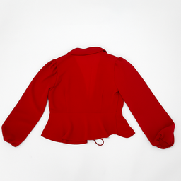 Blusa roja con lazo frontal - Size M