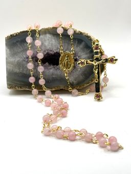 Rosario Cuarzo Rosa 6mm