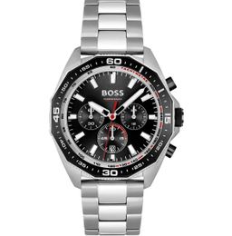 Hugo Boss Energy Chronograph Black Dial Silver Steel Strap Watch For Men - 1513971