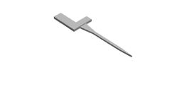 L cake topper outline Cookie Cutter          