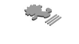 Cake topper 13 outline  Cookie Cutter       