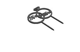 Wedding Cake topper 9 outline  Cookie Cutter