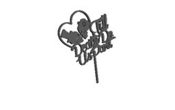 Wedding Cake topper 3 outline  Cookie  Cutter