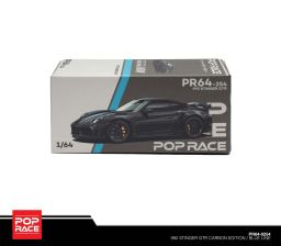 POP RACE MODEL 1/64 PORSCHE 992 STINGER GTR CARBON EDITION - BLUE LINE