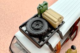 TLVN MODEL 1/64 MAZDA BONGO BRAWNY "CUSTOM" - BROWN WITH FIGURES