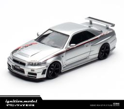 IGNITION MODEL 1/64 NISSAN SKYLINE GT-R (R34) NISMO Z-TUNE - SILVER