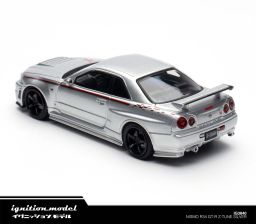 IGNITION MODEL 1/64 NISSAN SKYLINE GT-R (R34) NISMO Z-TUNE - SILVER