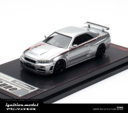 IGNITION MODEL 1/64 NISSAN SKYLINE GT-R (R34) NISMO Z-TUNE - SILVER