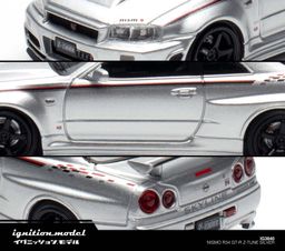 IGNITION MODEL 1/64 NISSAN SKYLINE GT-R (R34) NISMO Z-TUNE - SILVER