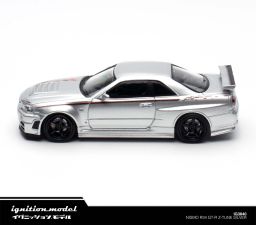 IGNITION MODEL 1/64 NISSAN SKYLINE GT-R (R34) NISMO Z-TUNE - SILVER