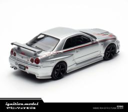 IGNITION MODEL 1/64 NISSAN SKYLINE GT-R (R34) NISMO Z-TUNE - SILVER