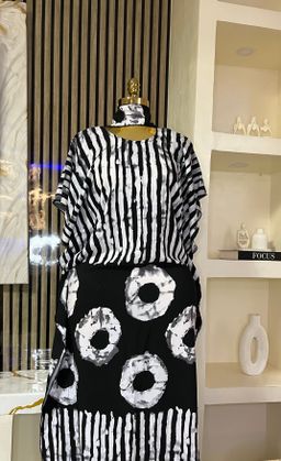 Black & White - Crepe Bubu