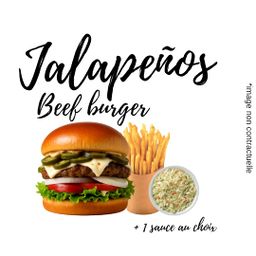 Jalapeño beef burger