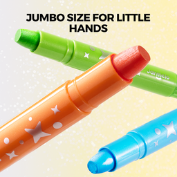 Jar Meló Twistable Silky Washable Glitter Crayons (24 Colours)