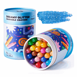 Jar Meló Twistable Silky Washable Glitter Crayons (24 Colours)