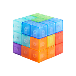 Mideer Magnetic Cube Building Blocks –Geometry Game 54 Activity Cards