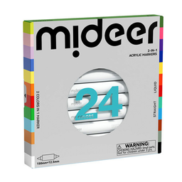 Mideer Dual-Tip Acrylic Markers - 12 Markers (24 Colours)