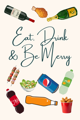 Eat, Drink & Be Merry Christmas Card