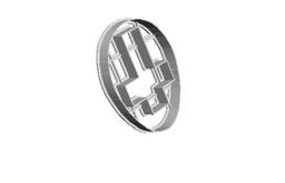 Easter Egg with Cross outline Cookie Cutter      