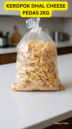 KEROPOK DHAL CHEESE PEDAS 2KG
