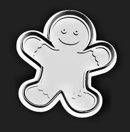 Gingerbread man with smile  Cookie Cutter