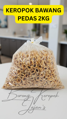 KEROPOK BAWANG PEDAS 2KG