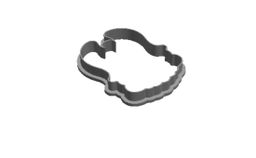 Angel 2 , 2 in 1 outline Cookie Cutter   