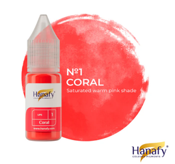 Basic Lips Line - N1-Coral - Hanafy Colours Pigments 10ML