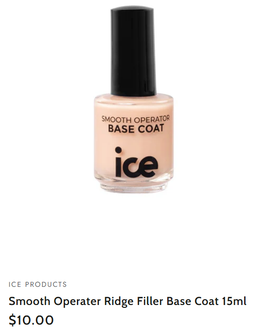 Ridge Filler Base Coat - Ice Nail Care 15ML
