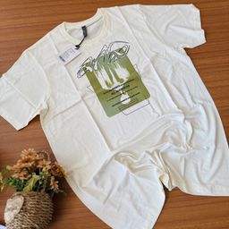 STYLESMYTH GRAPHIC T-SHIRT - CREAM