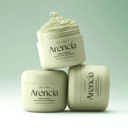 غسول موشي الاخضر للوجه ارينسيا - 120غرام | Arencia fresh green rice mochi cleanser