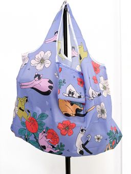 Foldable Shopping Bag - Cats 56x67cm