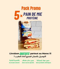 5x Pain de mie Protéine - livraison gratuite 